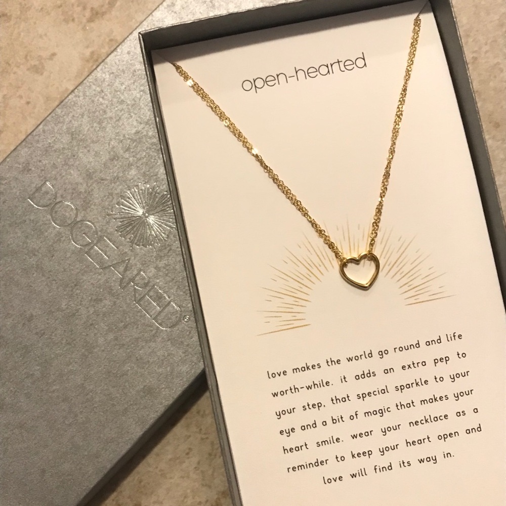 🎉Dogeared open hearted necklace